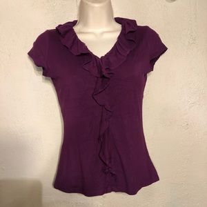Ann Taylor Petite Purple Blouse